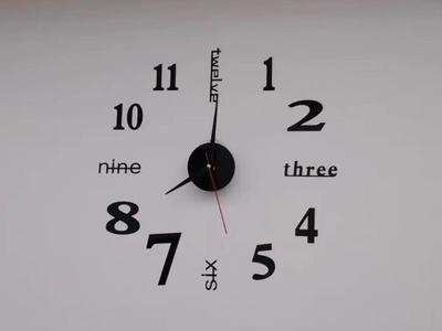 Sleek and modern wall clock （Clock Components 011）