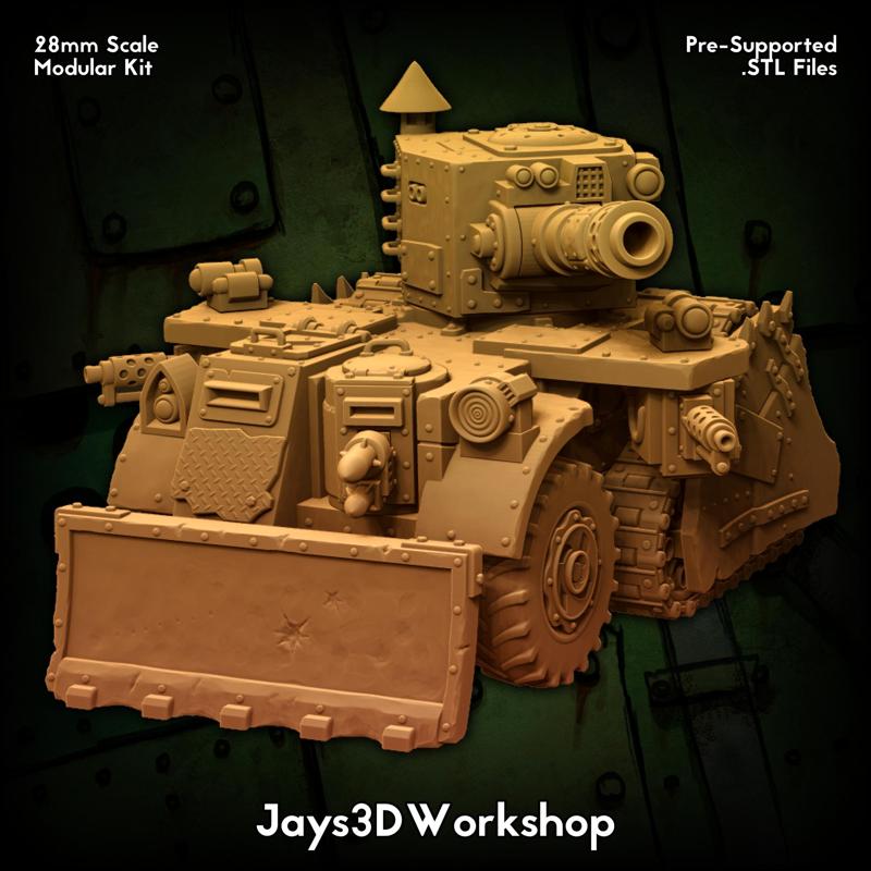 'Half Track' Looted Skrap Tank