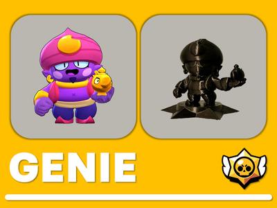 Genie brawl stars figurine