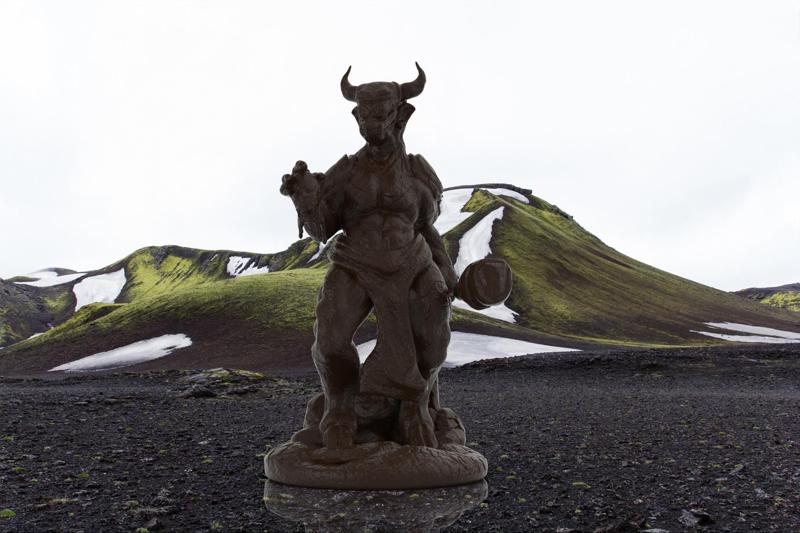 Greek Gods - Minotaur - head and tail of a bull and the body of a man