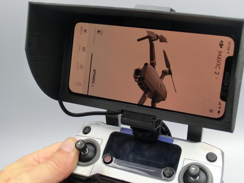 Mavic Sun Shade for iPhone and PolarPro Mount