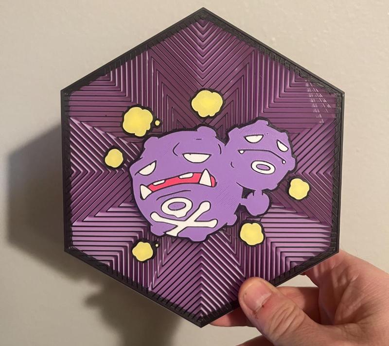 #110 Weezing Hex Wall Art