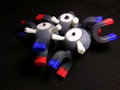 Magnemite/Magneton Pokemon Magnet Model