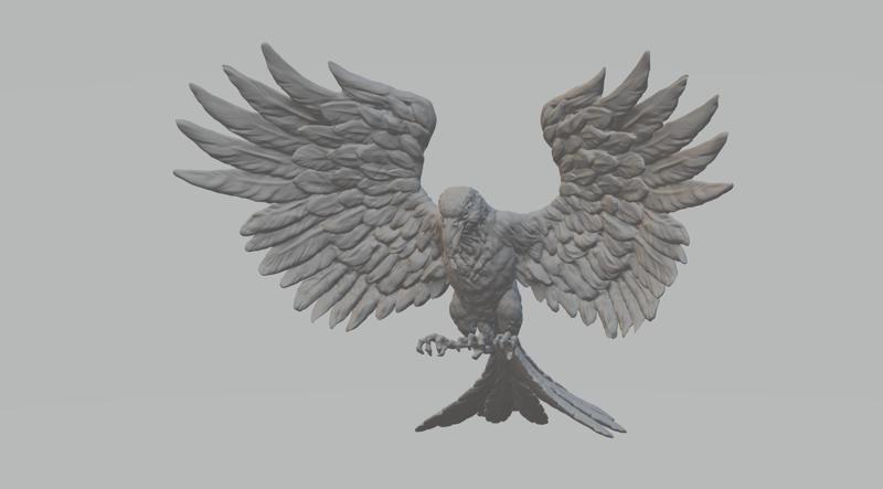 Phoenix Bird Mythology 3D Print 3D model