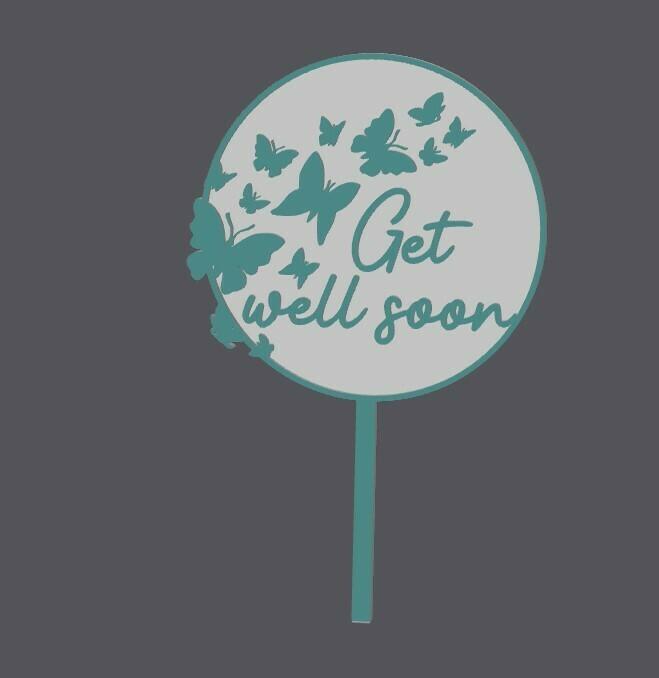 Cake Topper duo - Get well soon