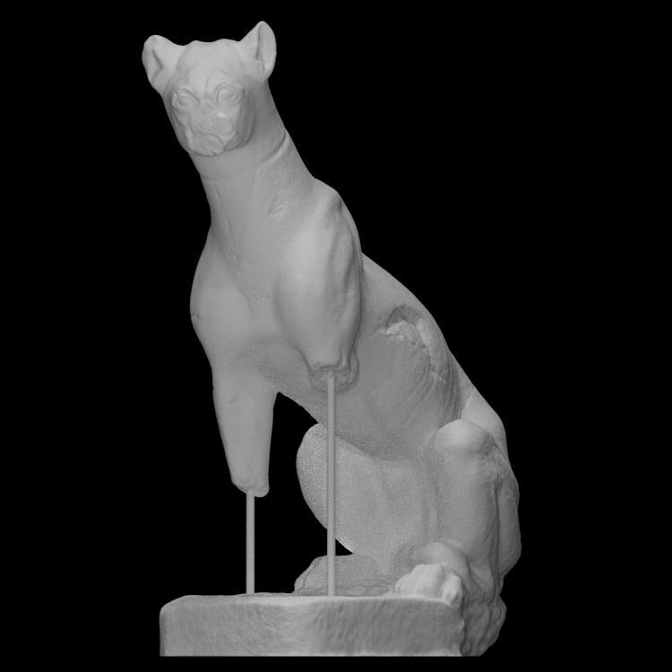 Funerary statue of a feline