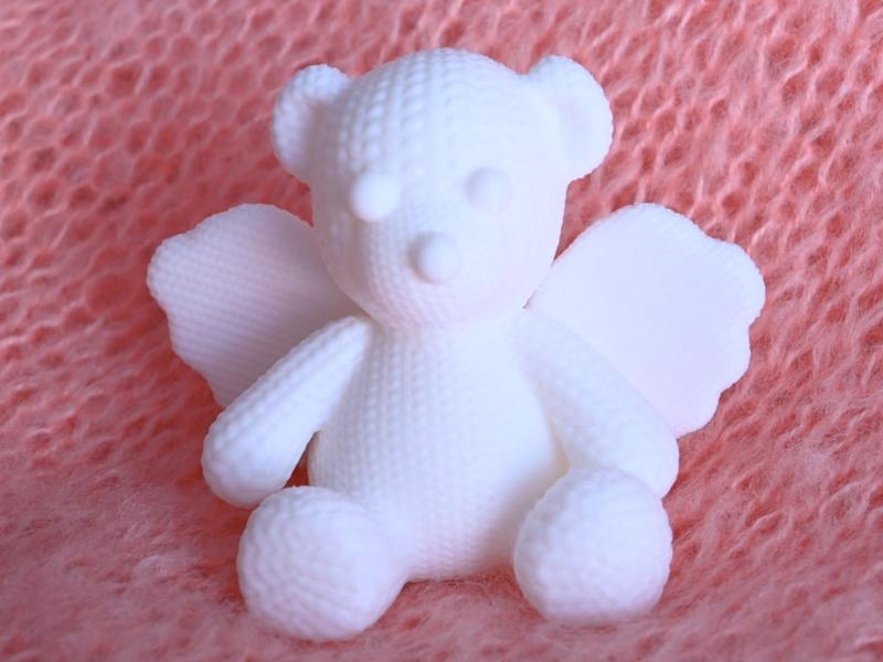 Knitted Angel Bear