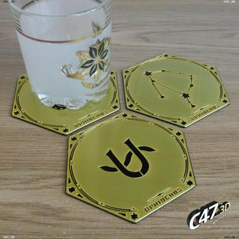 Ophiuchus Zodiac Coaster