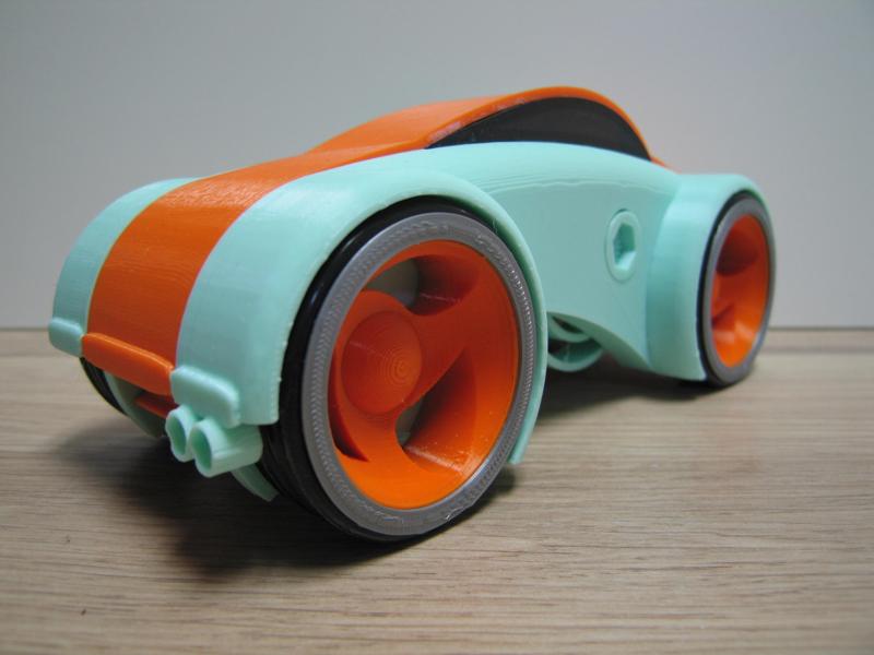 Dual Mode Windup Car with windows.