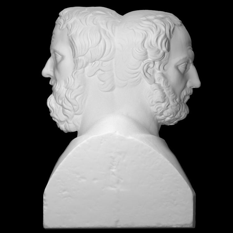 Double Herm with Thucydides and Herodotus at the Institut für Klassische Archäologie, Vienna
