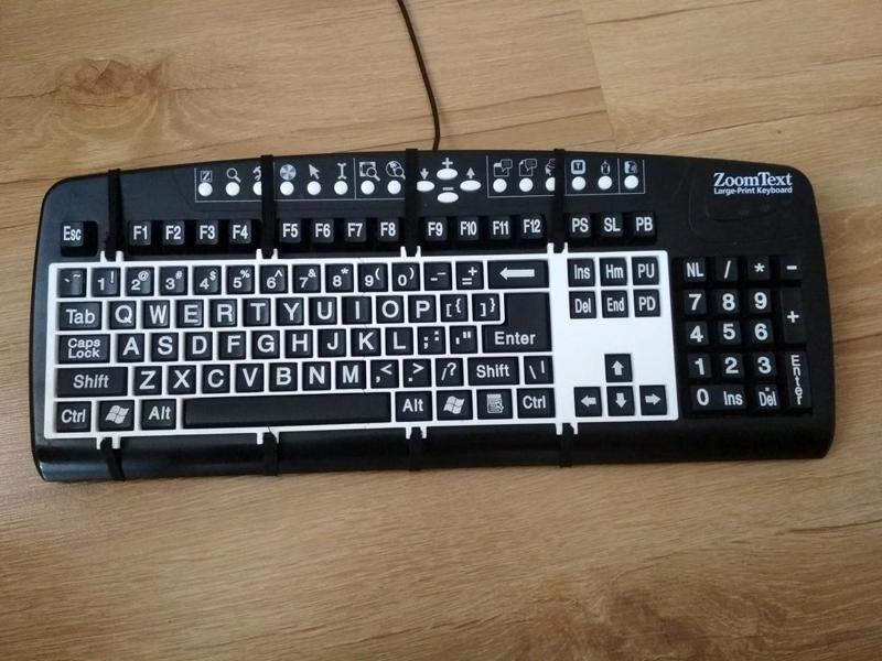 Keyguard for ZoomText V2 keyboard