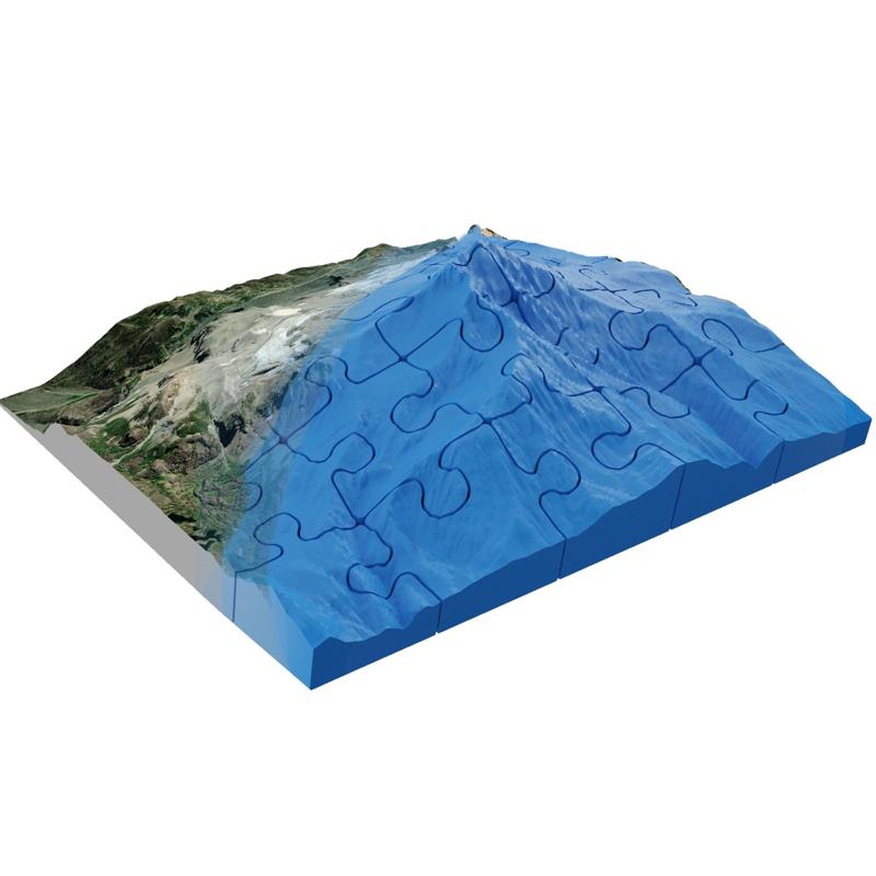 Mount Jefferson United States 3d puzzle