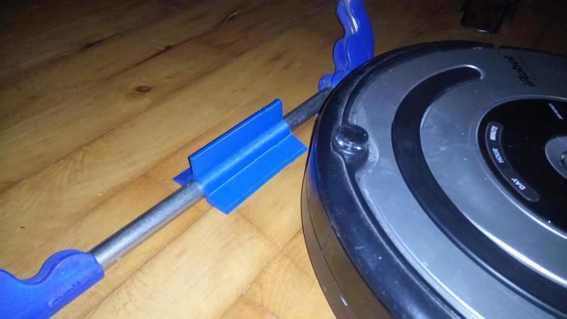 Customizable clothes horse stopper for robot vacuum (iRobot / Roomba)