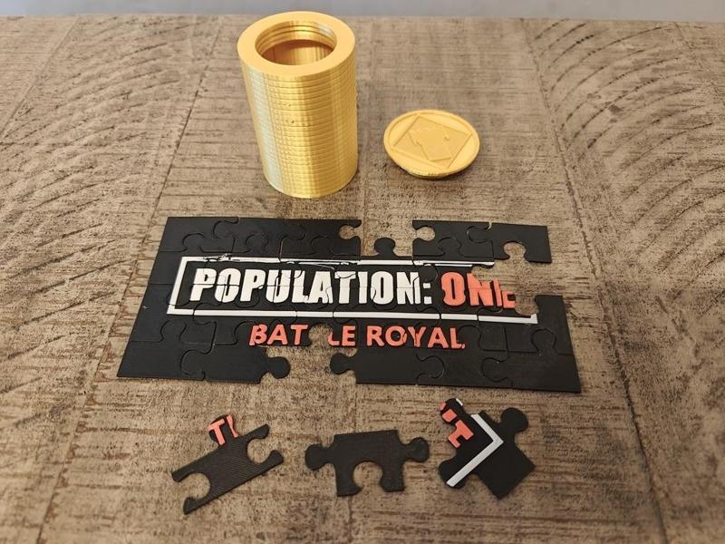 Population One Puzzle w/ Coin Container