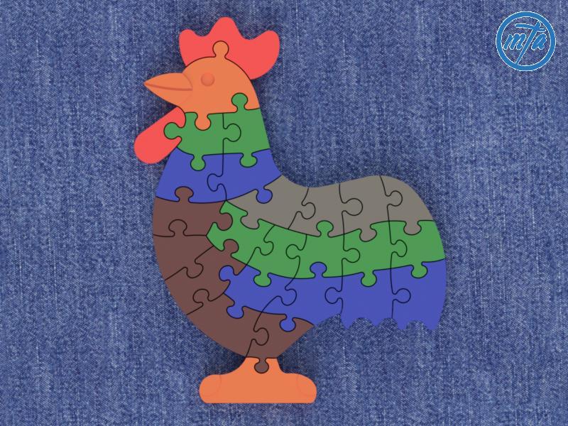 puzzle rooster