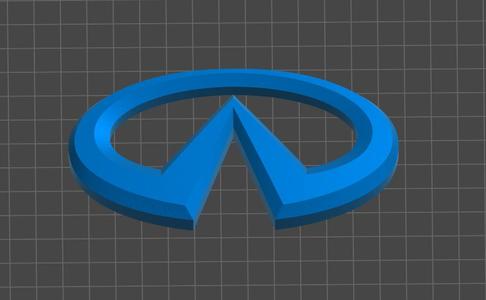 INFINITI EMBLEM FOR KEY CONTROL, ENGINE COVER OR TRUNK