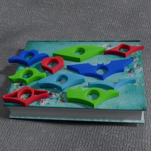 Cute & Geeky Page Keepers - 3D Printable and CNC Finger Bookmarks