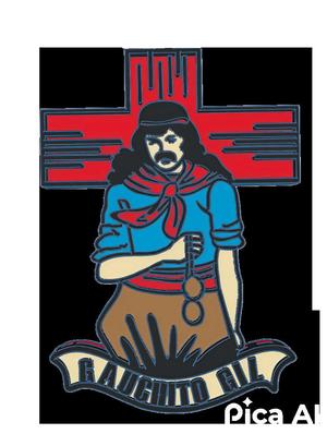 GAUCHITO GIL - FINE APPLIQUÉ PITCHER, GLASS