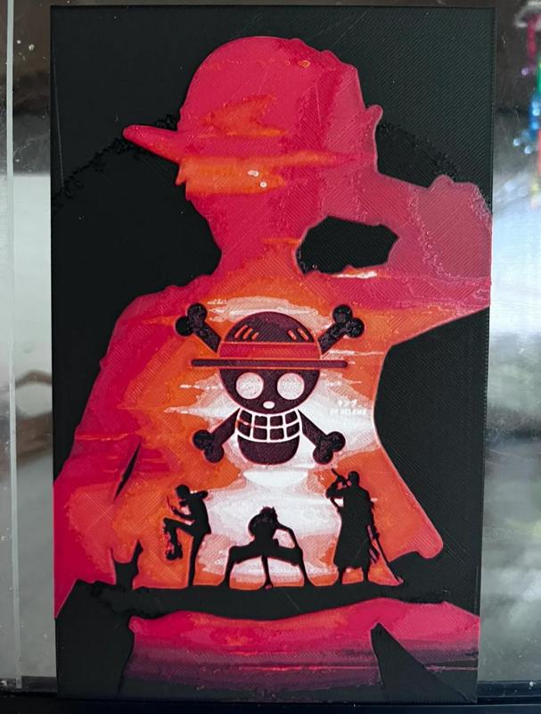 one piece double exposure hueforge