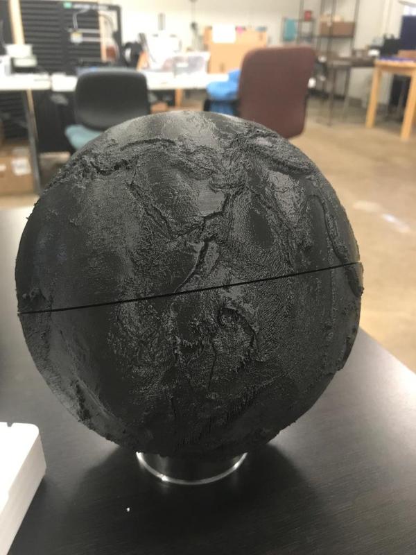 Bathymetric Earth Globe