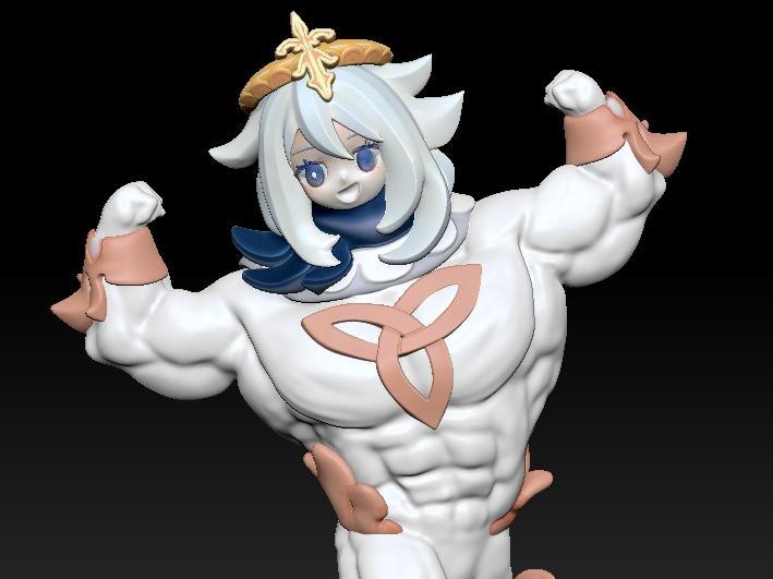 Genshin Impact - Buff Paimon - Perfect Print with No Supports