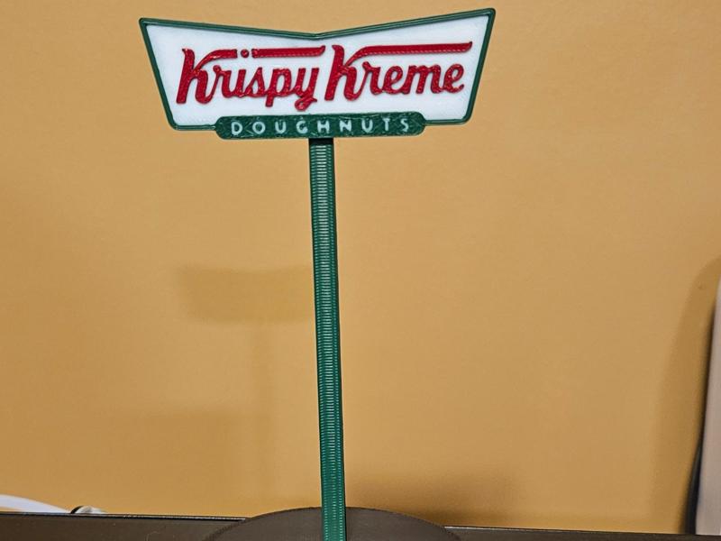 Krispy Kreme Road Sign