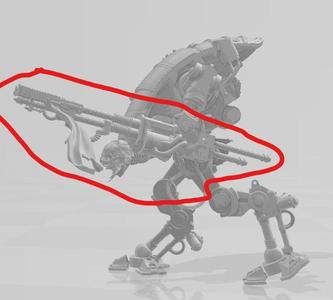 Taser lance arm for armiger to sydonian dragoon conversion