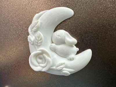 Moon Rabbit Refrigerator Magnet