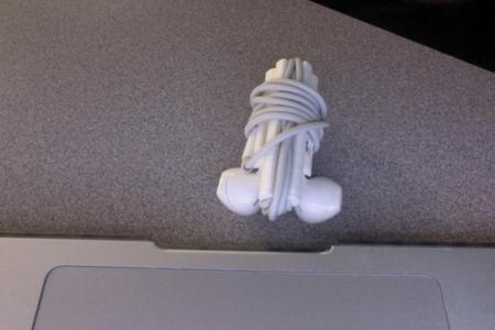 Iphone earbud wrap