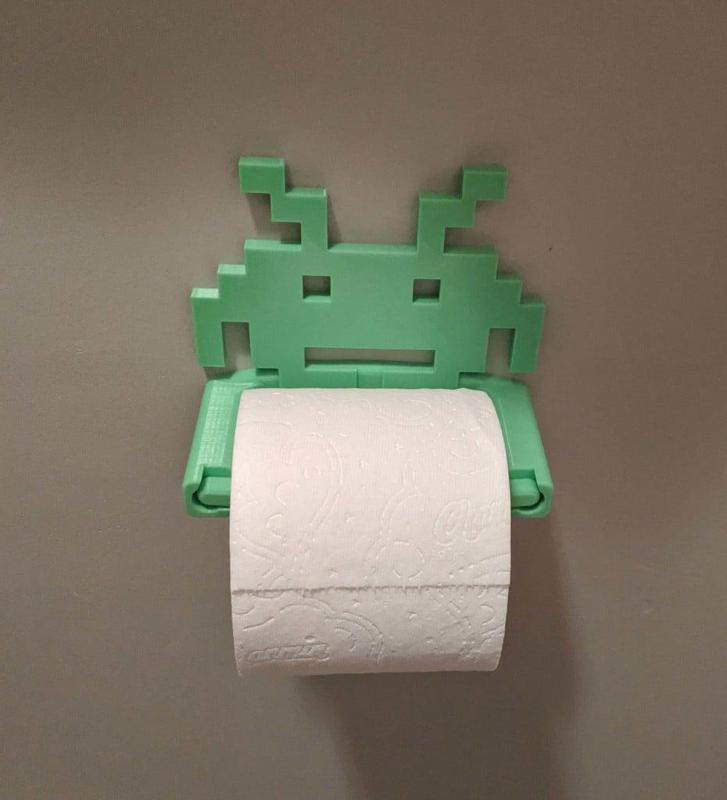 Toilet Paper Holder (remix) - Space Invaders