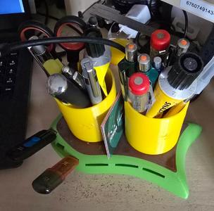 Pen Holder Trash Can