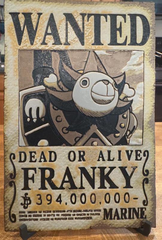 One Piece - Franky Wanted Poster