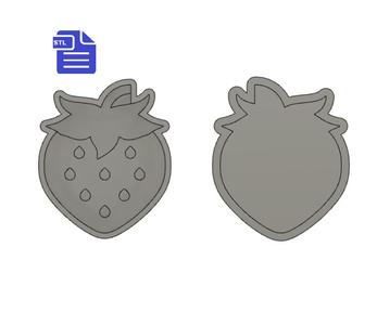 2pc Strawberry Bath Bomb Press Mold