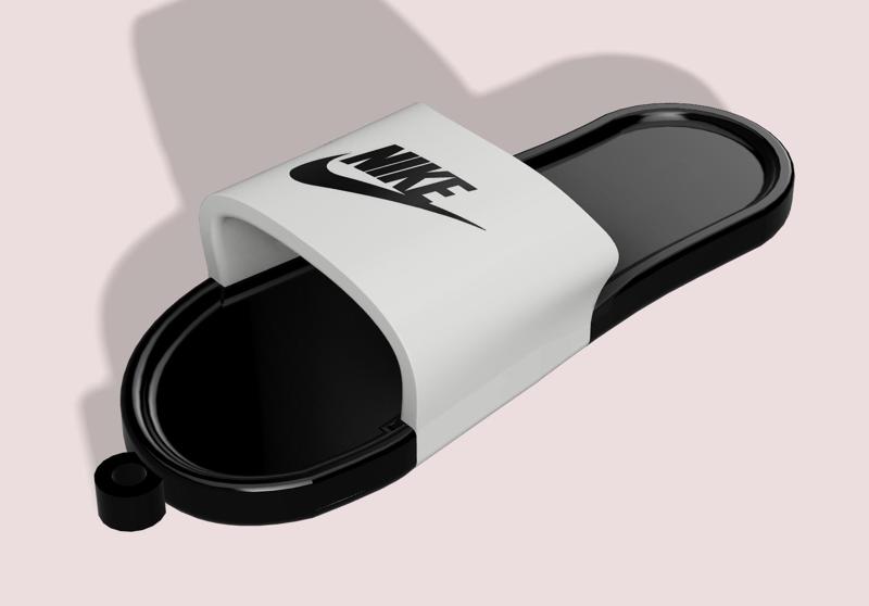 nike flip flop keychain multicolor