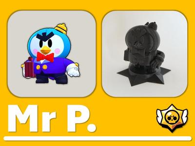 Mr P brawl stars figurine