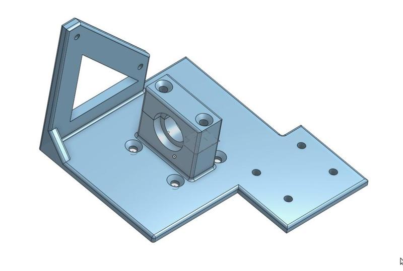 AnetA8 Piezo Bowdenextruder Plate with Cablechain
