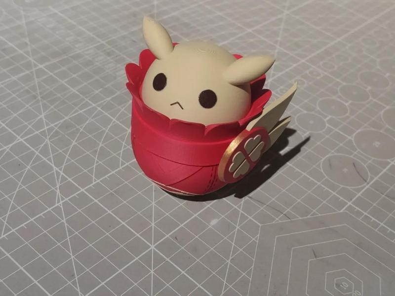 Boing Boing Bomb Ornament Pendant (No supports needed, easy to paint, with color separation)