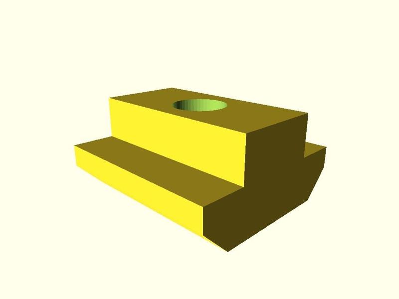 customizable parametric T-nut for CNC3018