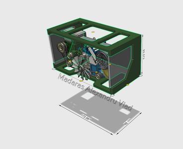 1/14 V8 Engine model cover for bus