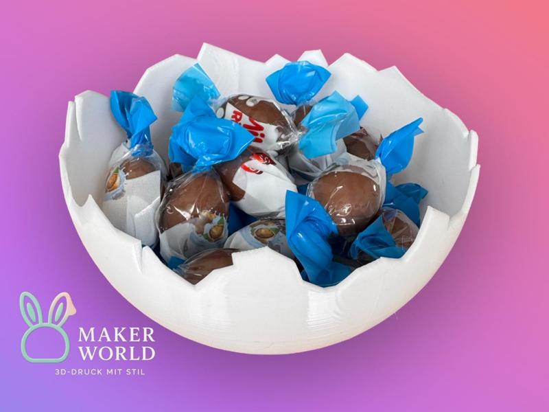 Easter Bowl Eggshell Decoration Sweets 3D Print