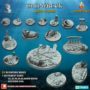 Shipwreck Bases and Toppers (pre-supported)