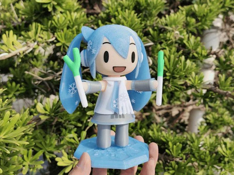 Hatsune Miku fufu 11 snow