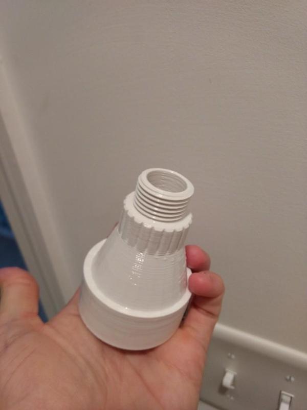 1-1/2" pipe to US male hose adapter