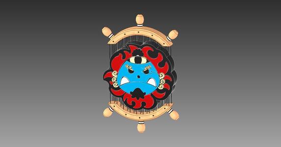ONE PIECE STRAW HAT GANG PENDANT JINBEI