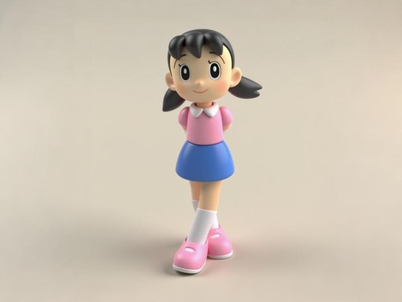 Shizuka - Doraemon - Cute Anime Chibi Figure Ornament - Children's Coloring Toy