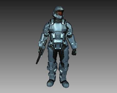 Halo 3 ODST Soldier 3D Scan