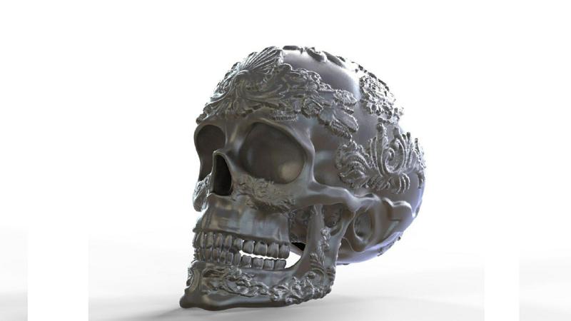 Ornamented skull