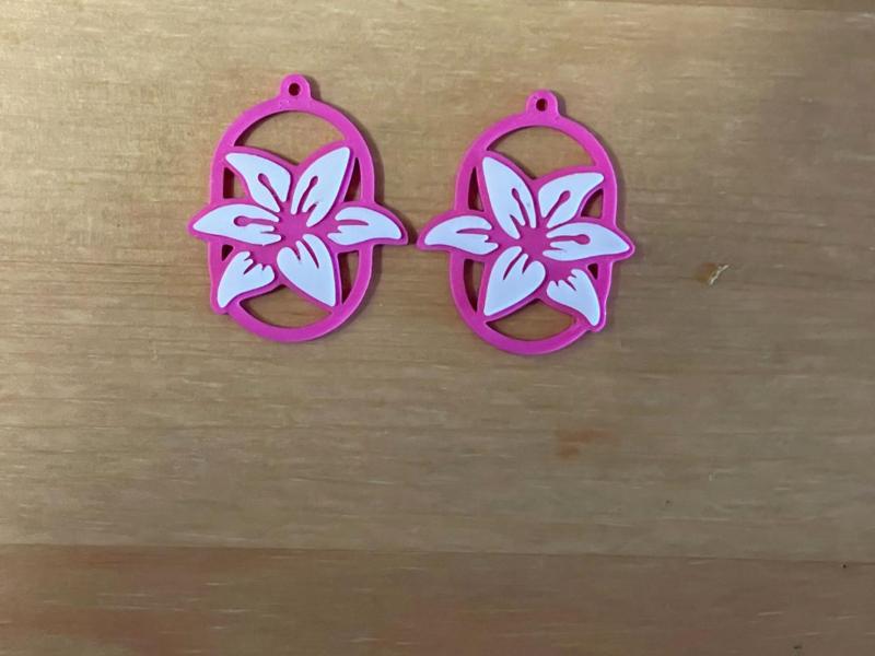 lilies earrings
