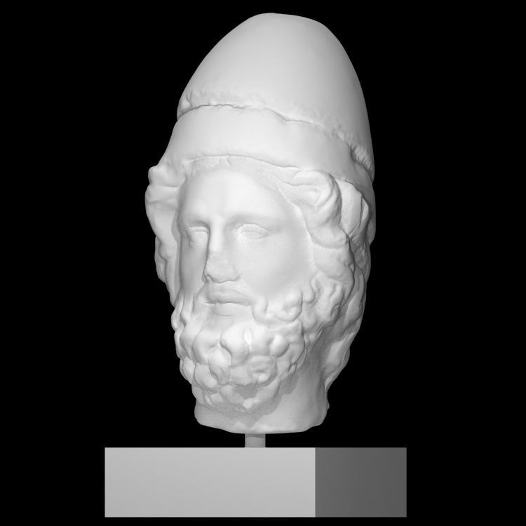 Head of a Bearded Man with Headgear