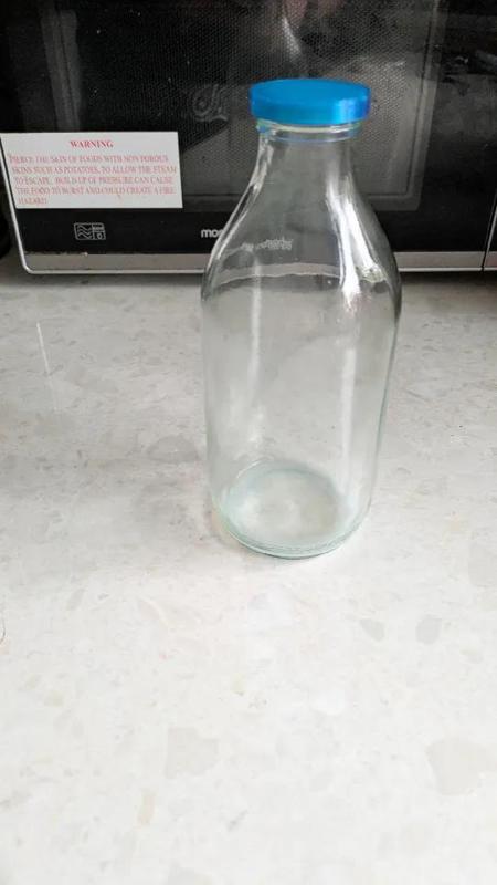 Glass milk bottle lid   